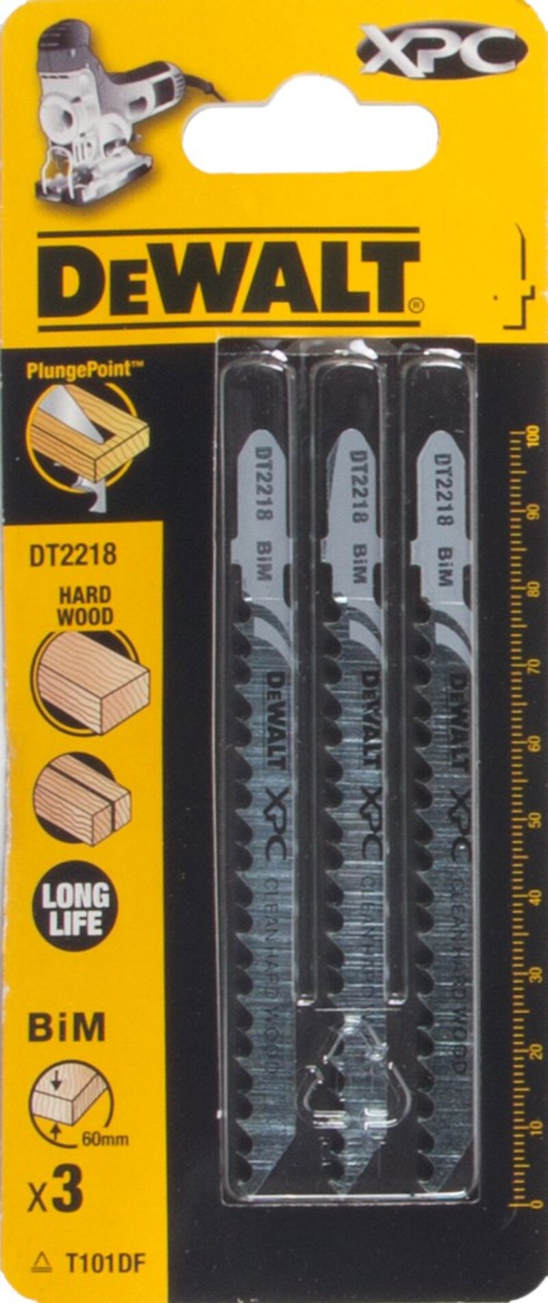 Изображение товара Пилка для электролобзика по дереву Dewalt DT2218-QZ 3 шт