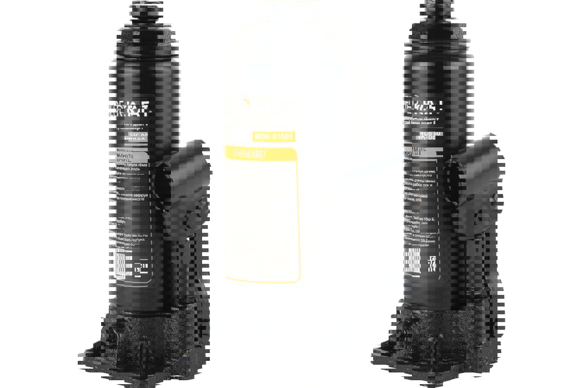 Изображение товара Домкрат бутылочный гидравлический Wiederkraft WDK-81080 до 8 т, 195-385 мм