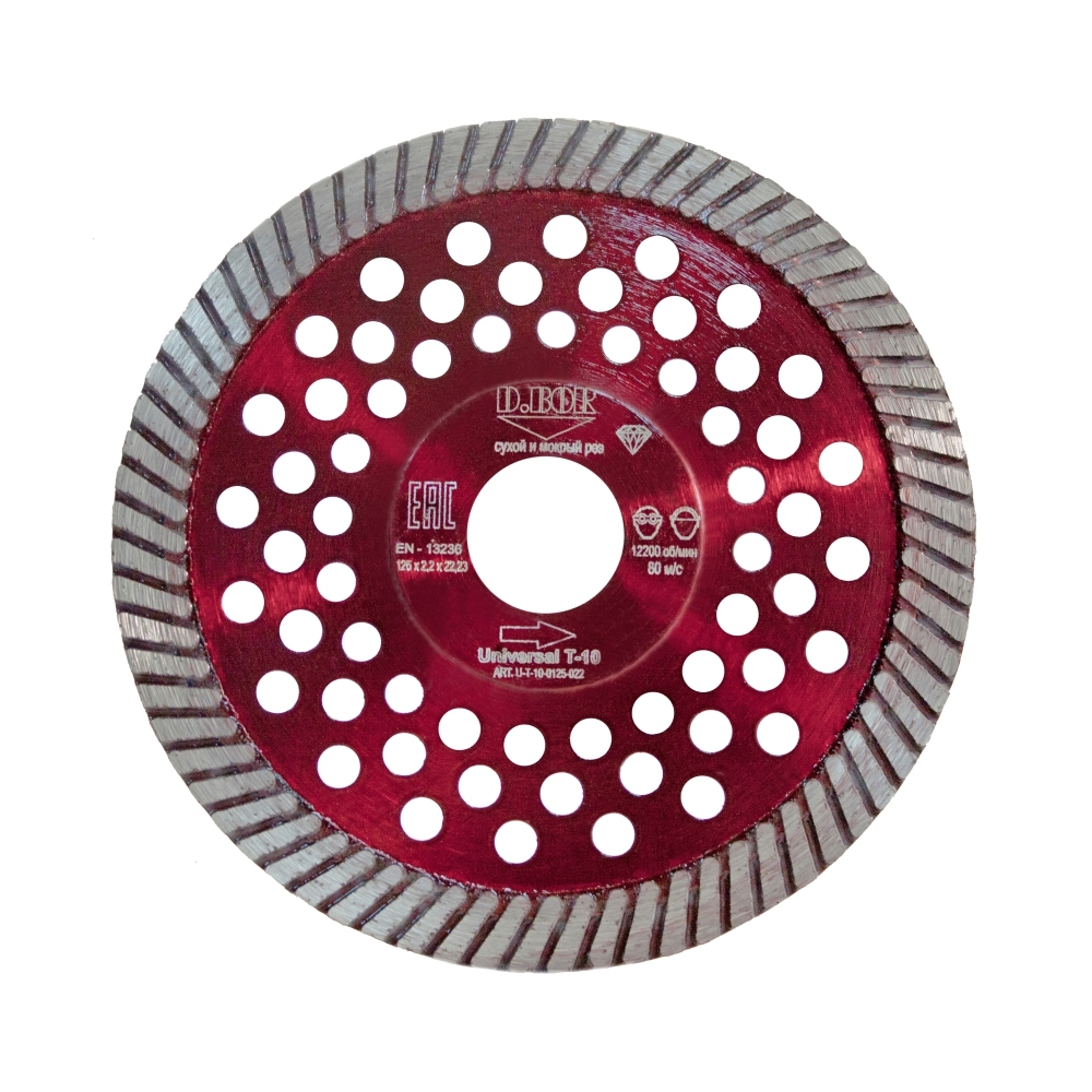 Изображение товара Алмазный диск D.Bor Universal U-T-10-0150-022 150x22.2 мм для реза гранита