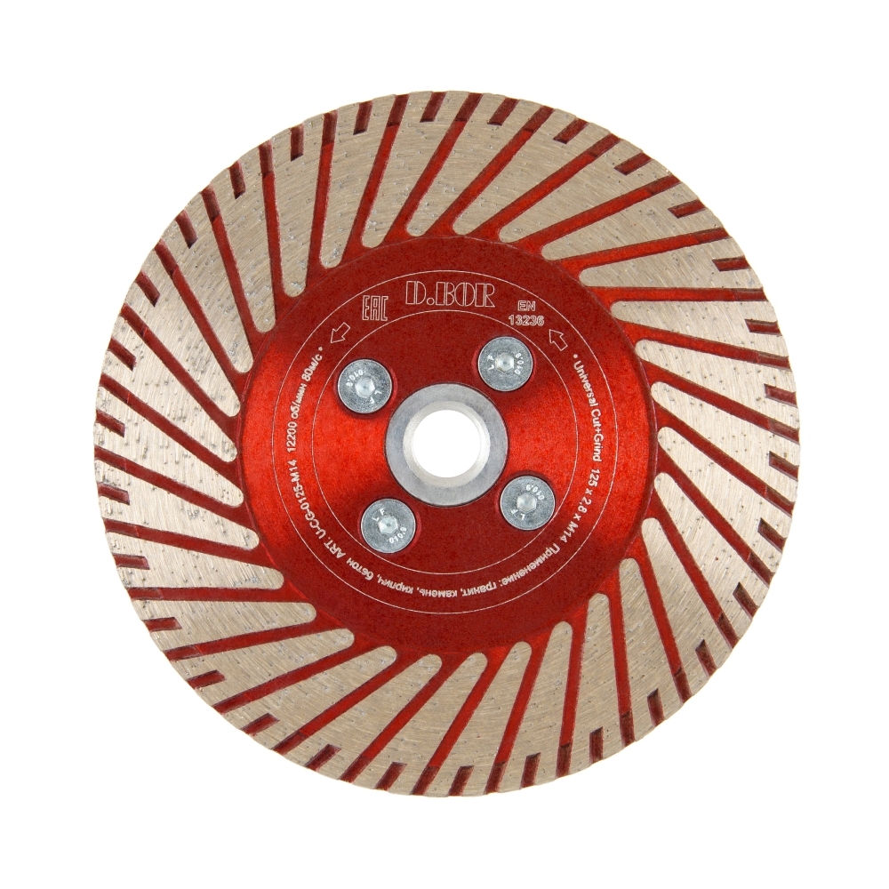 Изображение товара Диск алмазный по граниту D.Bor Universal U-CG-0125-M14 125 мм турбо