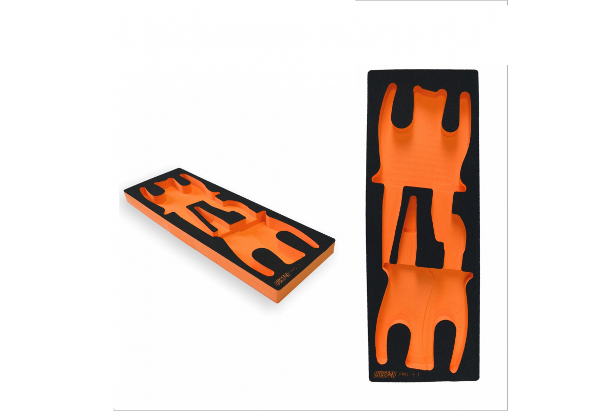 Изображение товара Подложка для набора инструментов Custor PRO-1-3-EVA 141x388 мм оранжевая