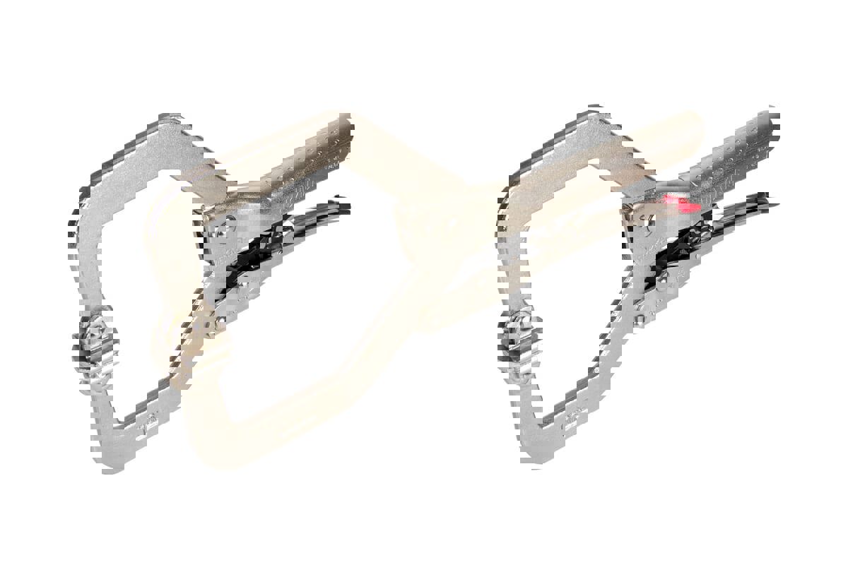 Изображение товара Клещи зажимные С-образные Wiederkraft WDK-65051AUTO с тонкими губками 330 мм захват до 86 мм