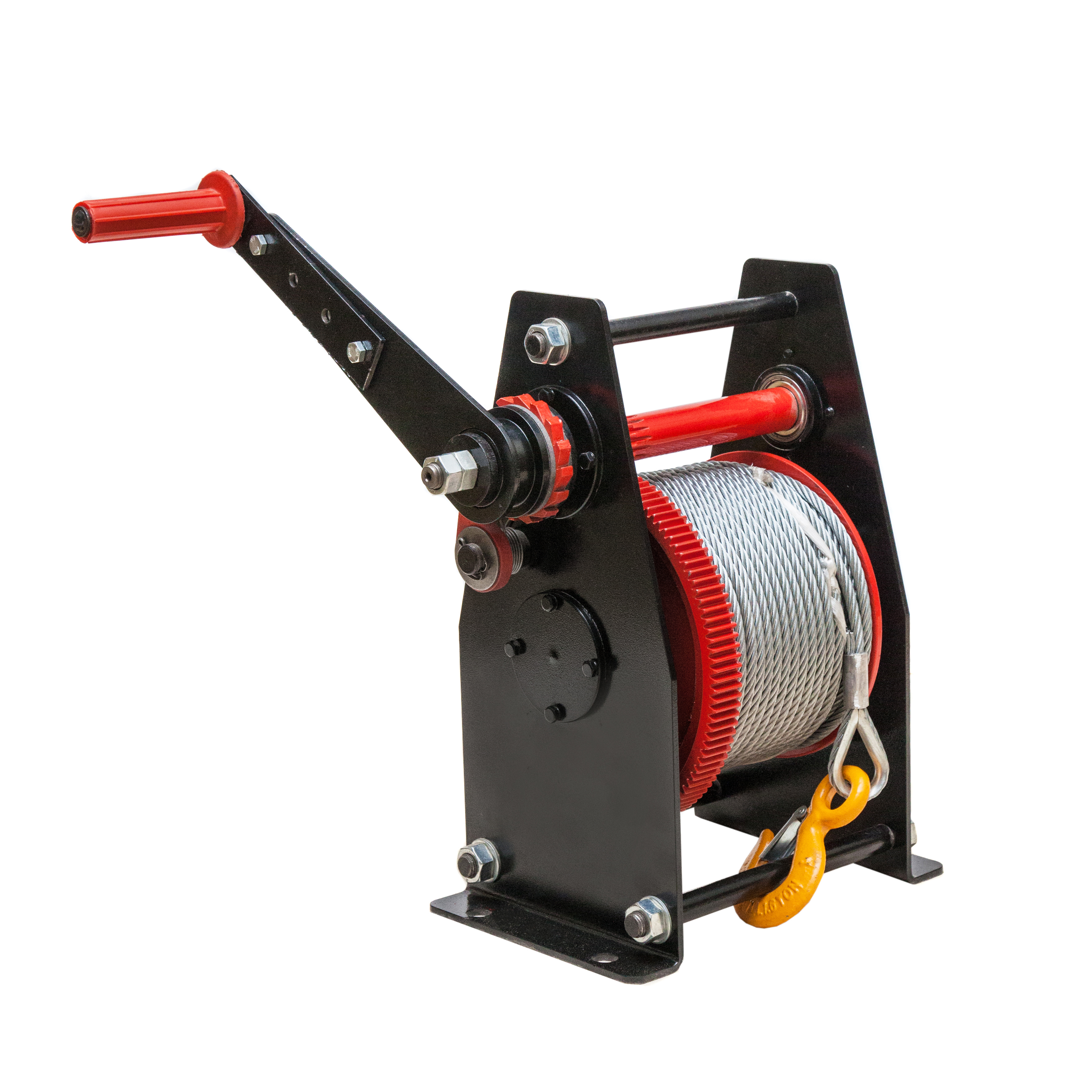 Изображение товара Лебедка ручная ЛР-1 для подъема грузов с тросом 6.5мм*40м ЦМК