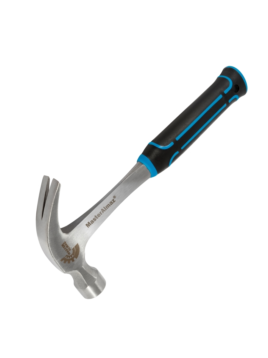 Изображение товара Молоток-гвоздодер Мастералмаз 10507055 трехкомпонентная рукоятка 500 г