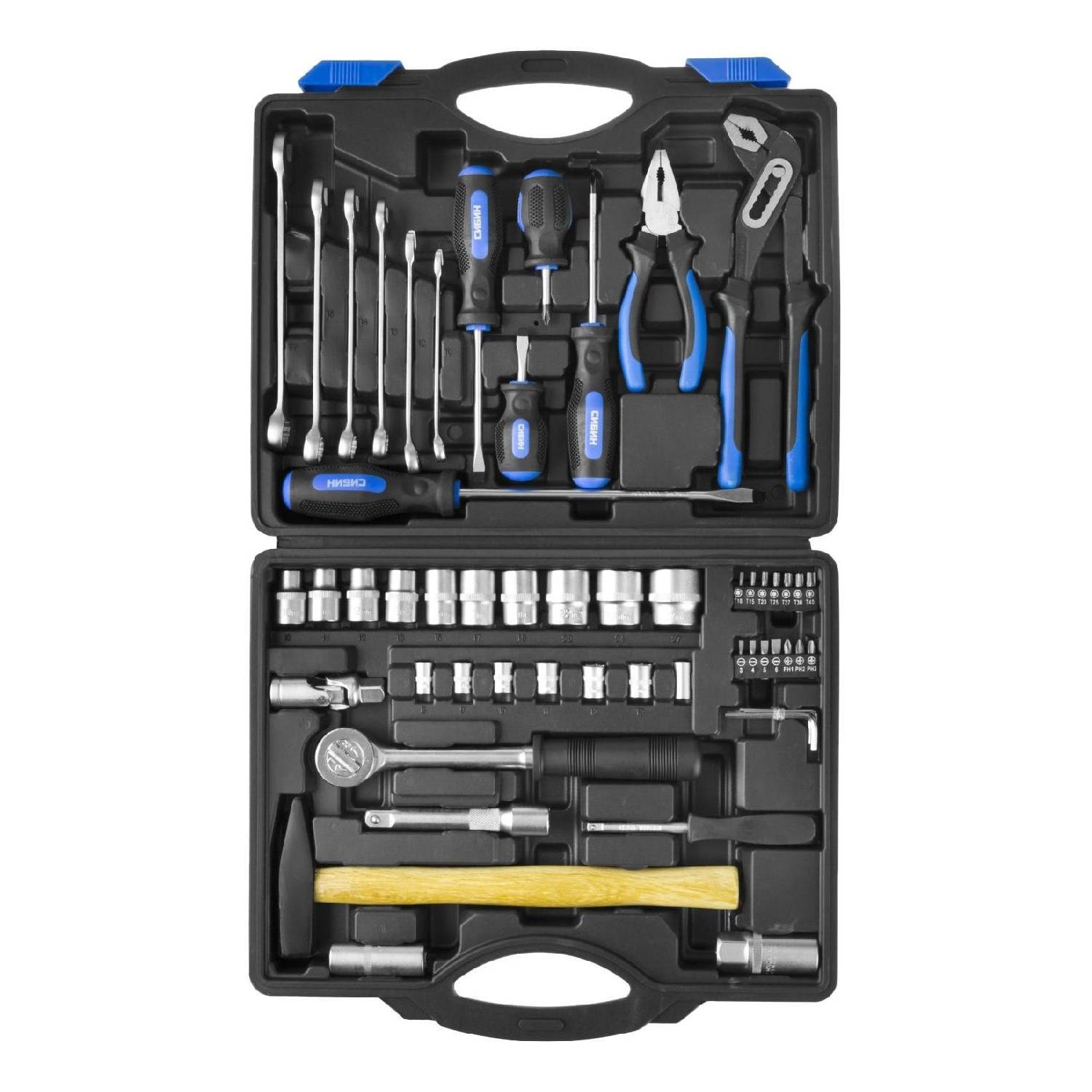 Изображение товара Набор инструментов Сибин 27765-H56 56 предметов с кейсом для ремонта авто