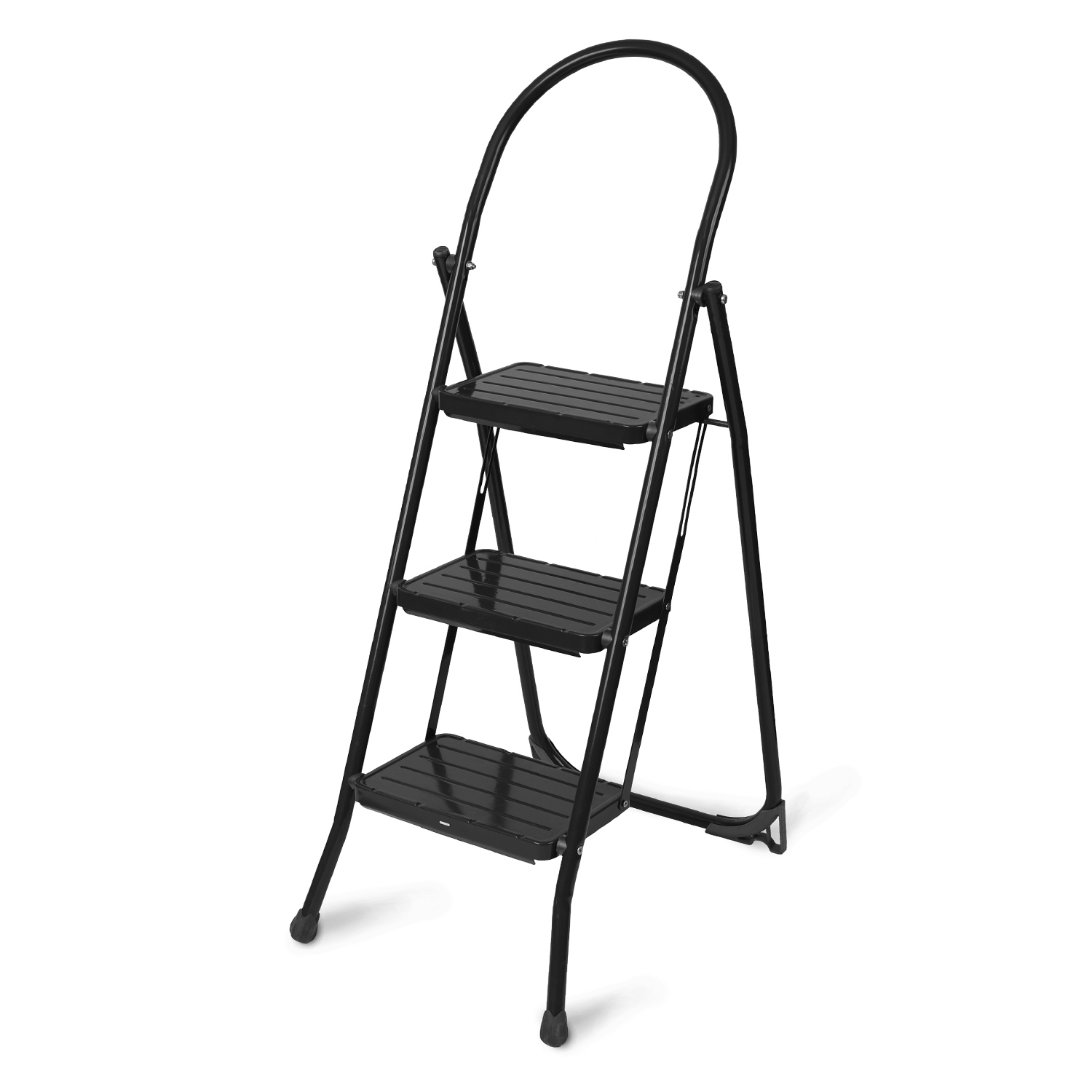 Изображение товара Стальная стремянка Ника СМШ3/Ч 3 ступени - надежный инструмент для дома и работы