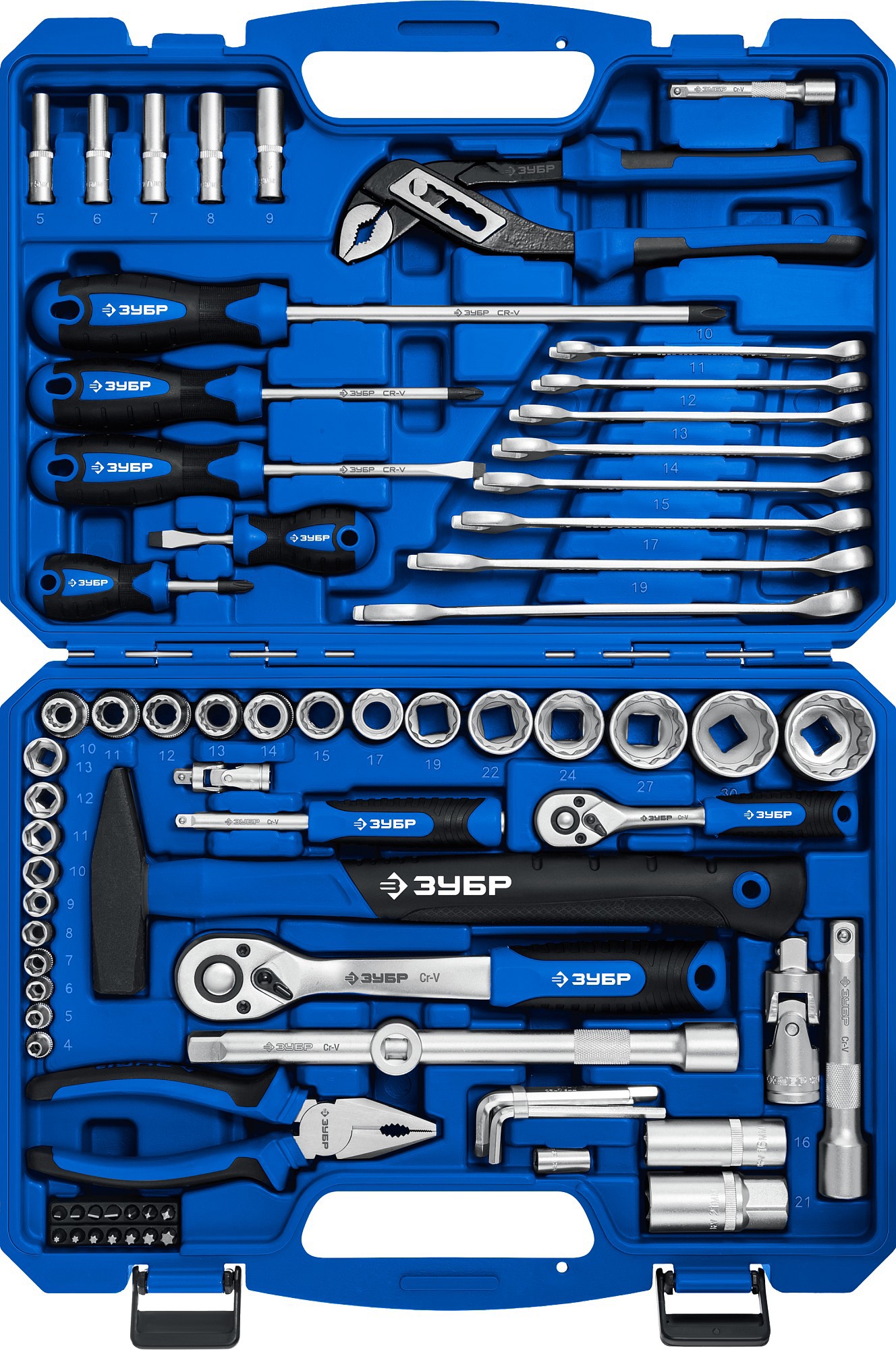 Изображение товара Набор инструментов Зубр 27670-H76, 76 предметов для любых работ