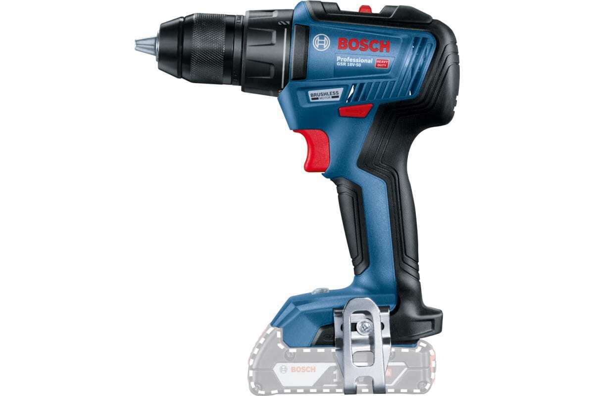 Изображение товара Дрель-шуруповерт аккумуляторная Bosch Professional 0.601.9H5.006, 18 В Li-Ion без АКБ и ЗУ