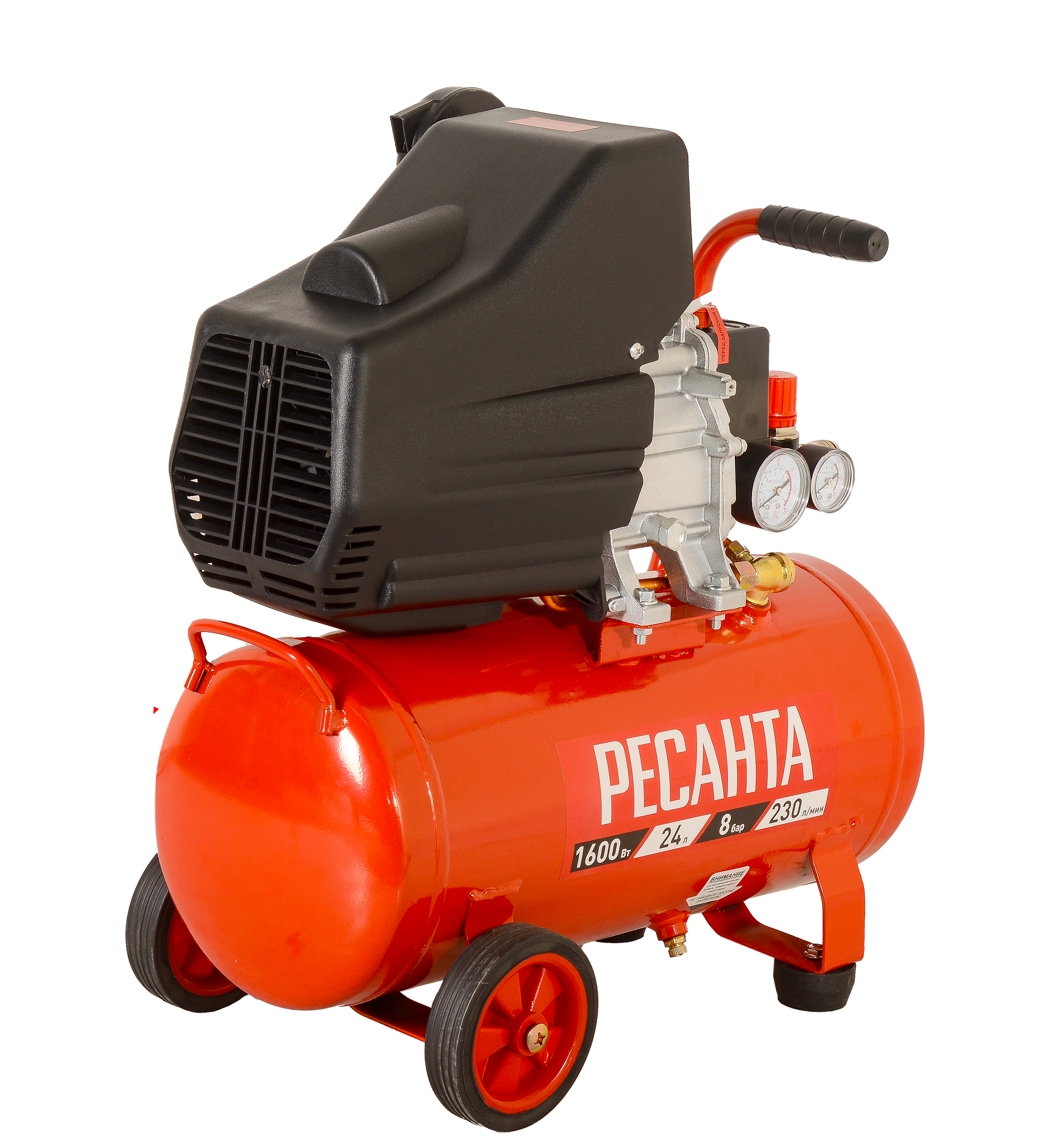 Изображение товара Компрессор поршневой Ресанта КП-24/230М 24 л 230 л/мин 8 бар для автосервиса