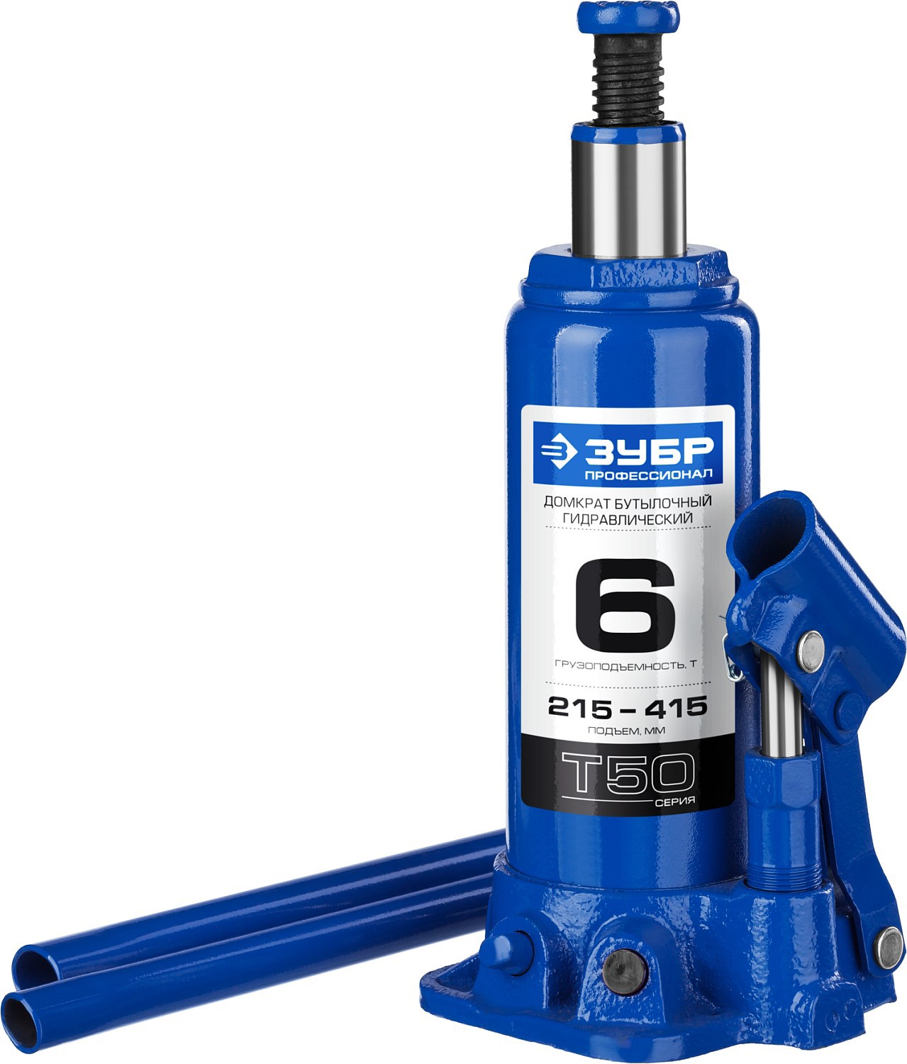 Изображение товара Домкрат бутылочный гидравлический Зубр 43060-6 до 6 тонн компактный надежный