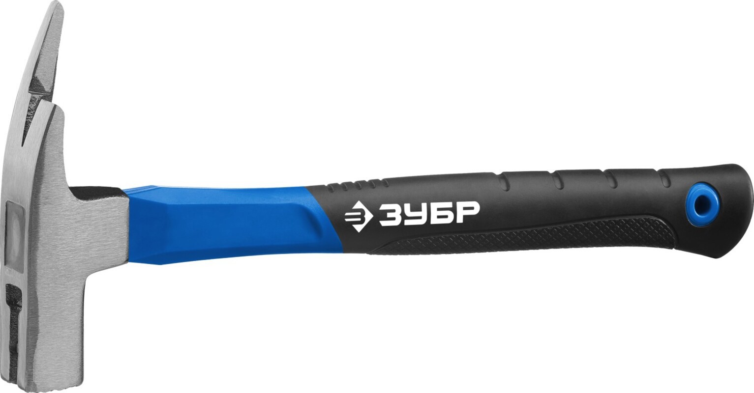 Изображение товара Молоток кровельщика ЗУБР 20203 с фиберглассовой рукояткой 600 г