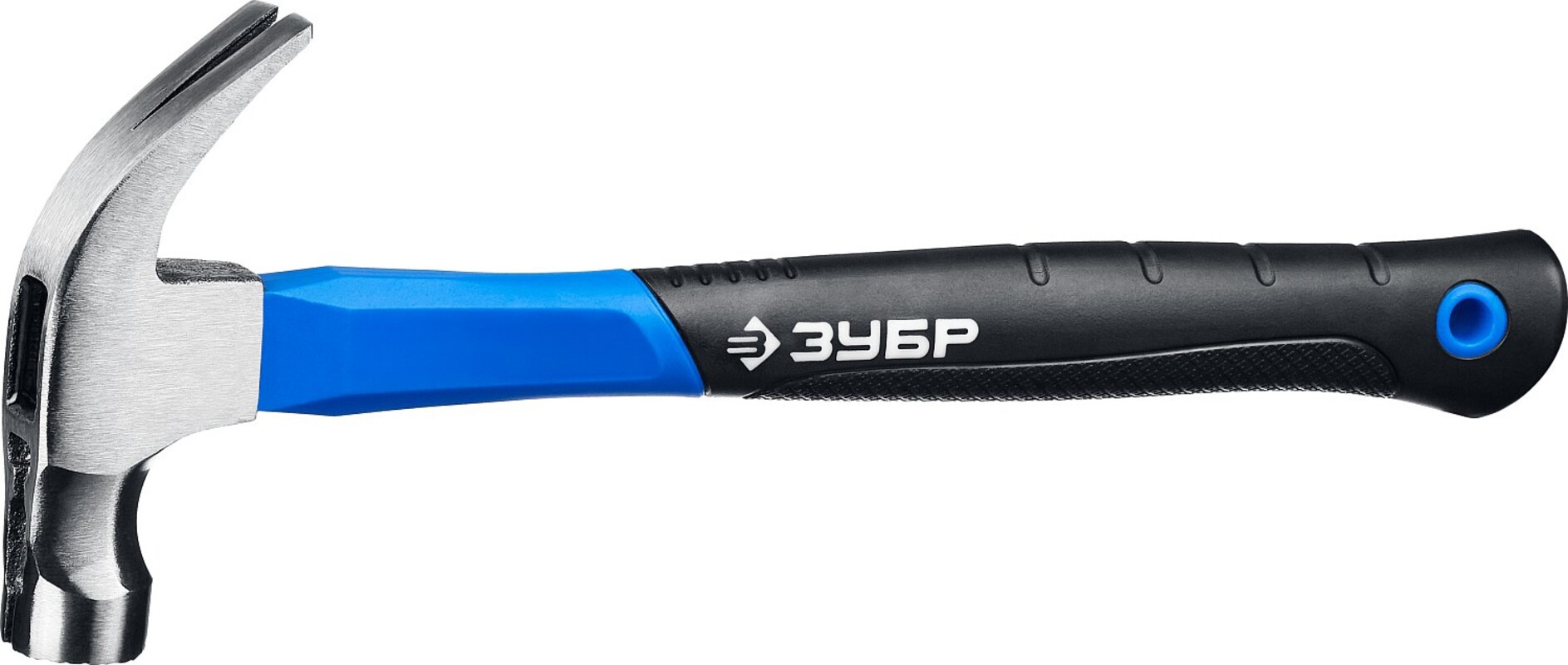 Изображение товара Молоток-гвоздодер Зубр 20356-450 с фиберглассовой рукояткой, 450 г