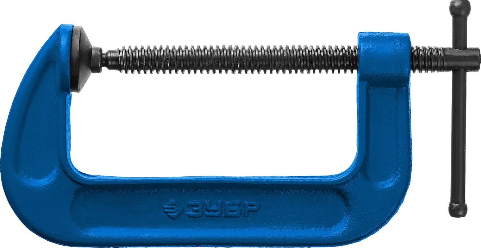 Изображение товара Струбцина Зубр 32245-125 G-образная 125 мм высокая сила сжатия