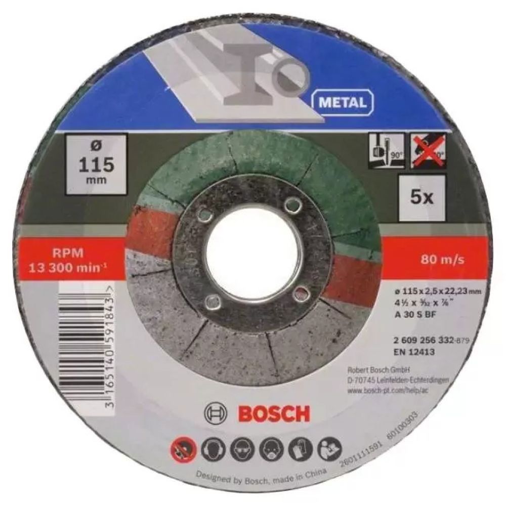 Изображение товара Диск отрезной по стали тип 42 Bosch 2.609.256.332 115x22.2x2.5 мм