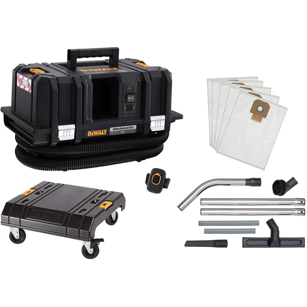 Изображение товара Аккумуляторный строительный пылесос Dewalt DCV586MK-XJ 54 В, 15 л Изображение товара Аккумуляторный строительный пылесос Dewalt DCV586MK-XJ 54 В, 15 л