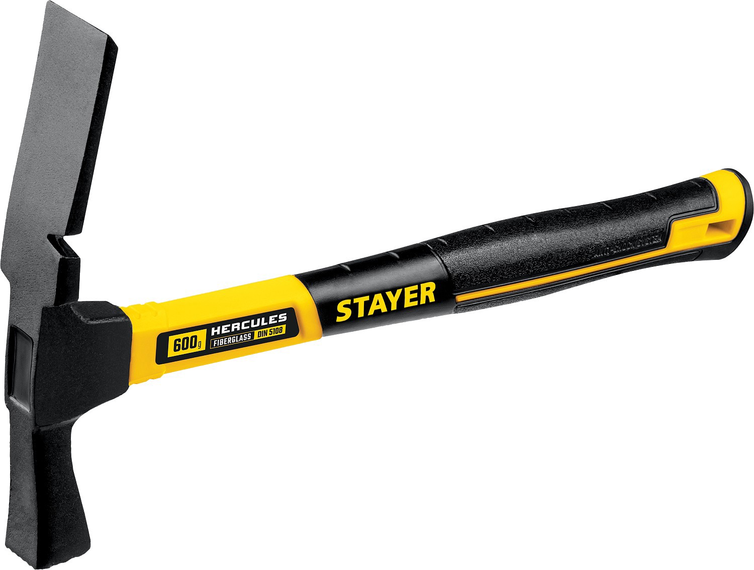 Изображение товара Молоток каменщика Stayer 20161 фиберглассовая рукоятка 600 г для строительных работ