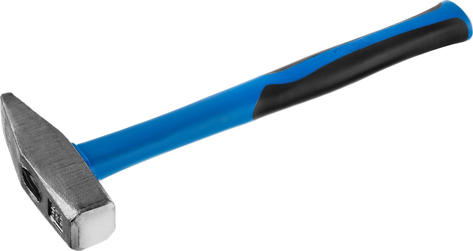 Изображение товара Молоток слесарный Сибин 20047-08 с фиберглассовой рукояткой 800 г для слесарных работ