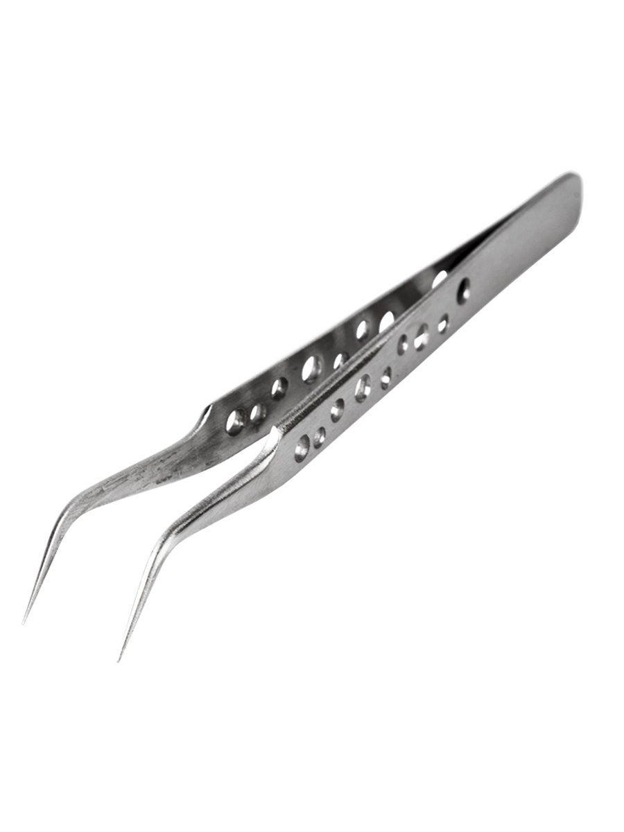 Изображение товара Изогнутый стальной пинцет Rexant Airy 42 мм для точных работ в электронике и ювелирном деле