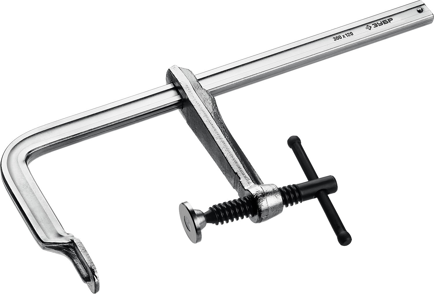 Изображение товара Струбцина Зубр 32157-120-300 F-образная 300 мм для фиксации и сварочных работ