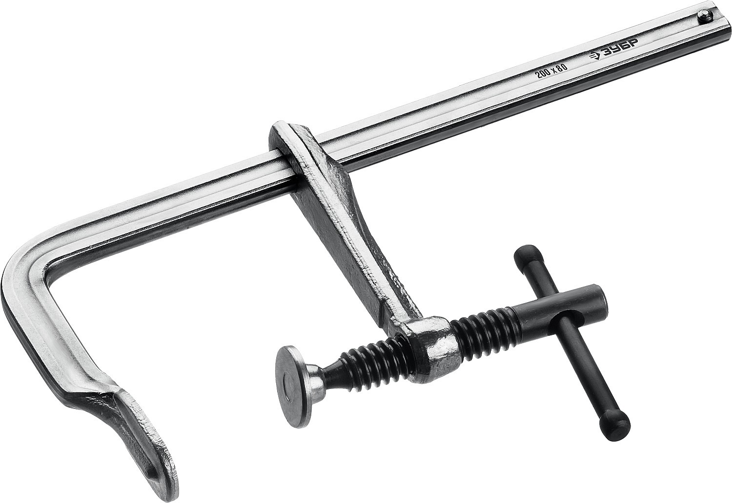 Изображение товара Струбцина Зубр 32157-080-200 F-образная 200 мм для сварки
