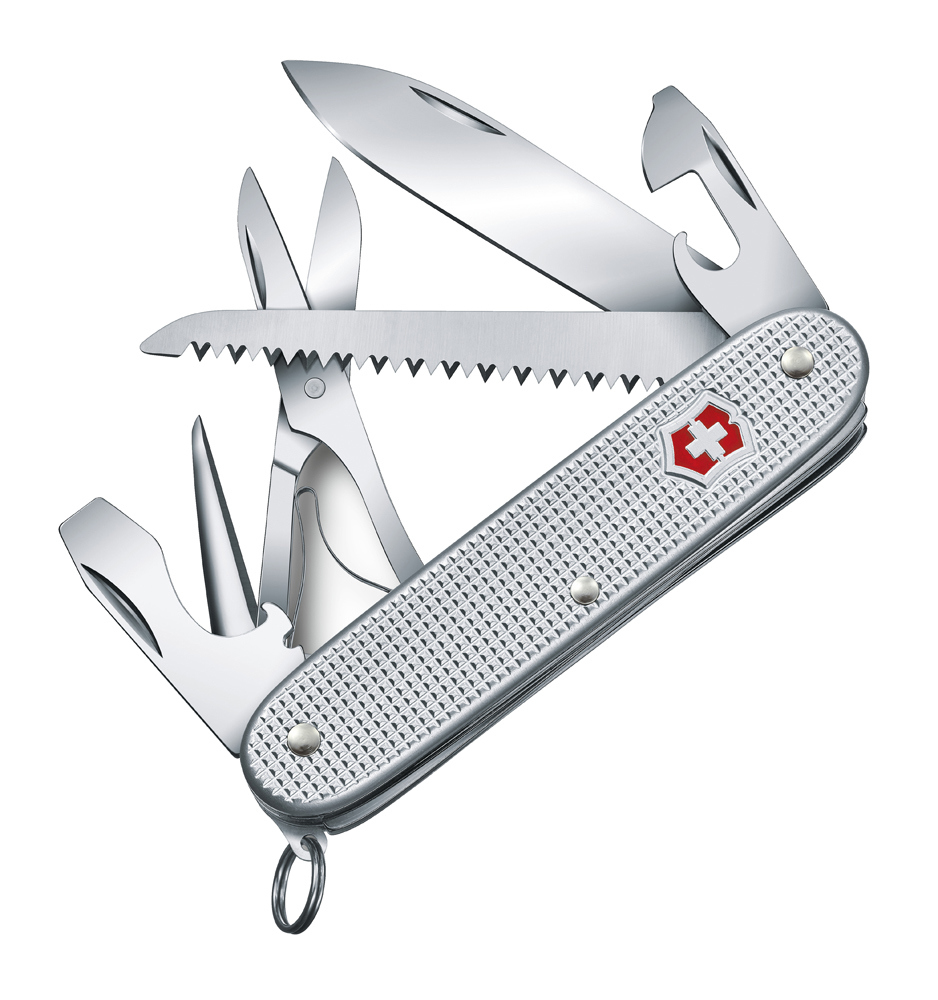 Изображение товара Многофункциональный нож Victorinox Farmer X Alox 93 мм, швейцарский карманный нож с 10 функциями