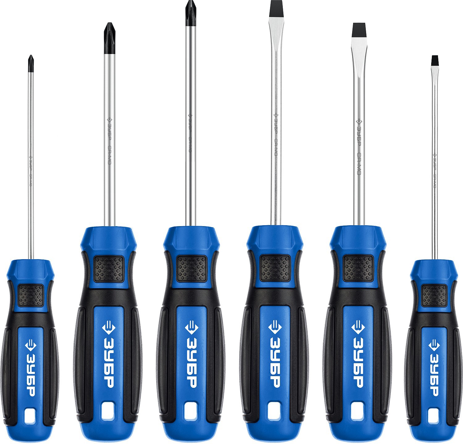 Изображение товара Набор отверток Зубр 25239 6 шт профессиональный с магнитным наконечником