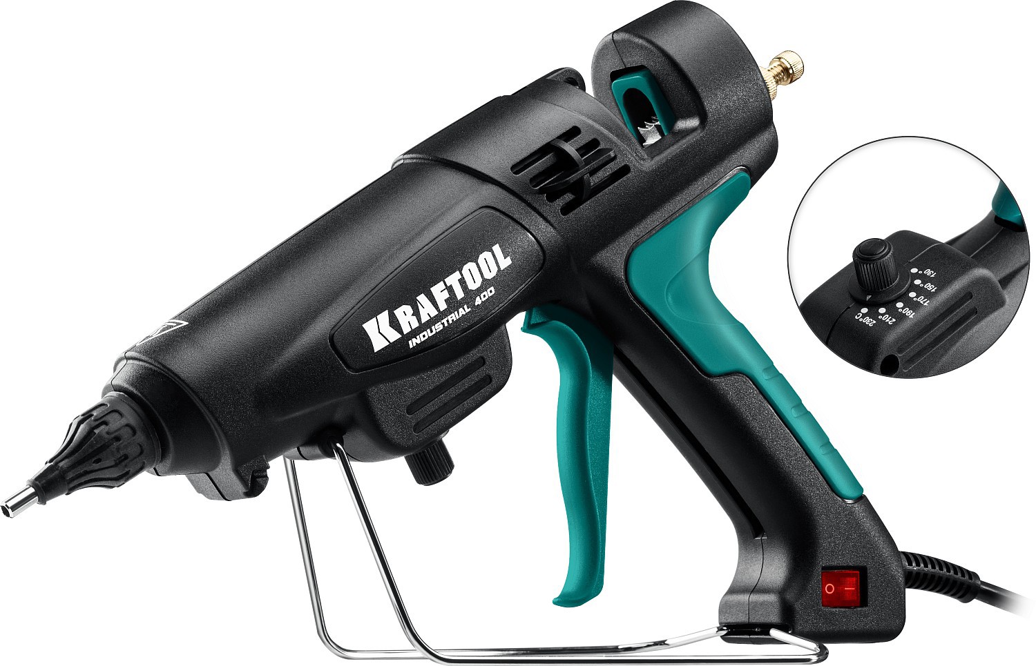 Изображение товара Пистолет клеевой Kraftool 06843-300-12 300 Вт для стержней 12 мм с регулировкой температуры