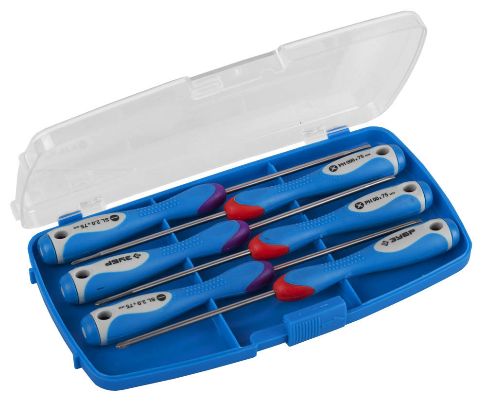 Изображение товара Набор отверток Зубр 25658-H6, 6 шт