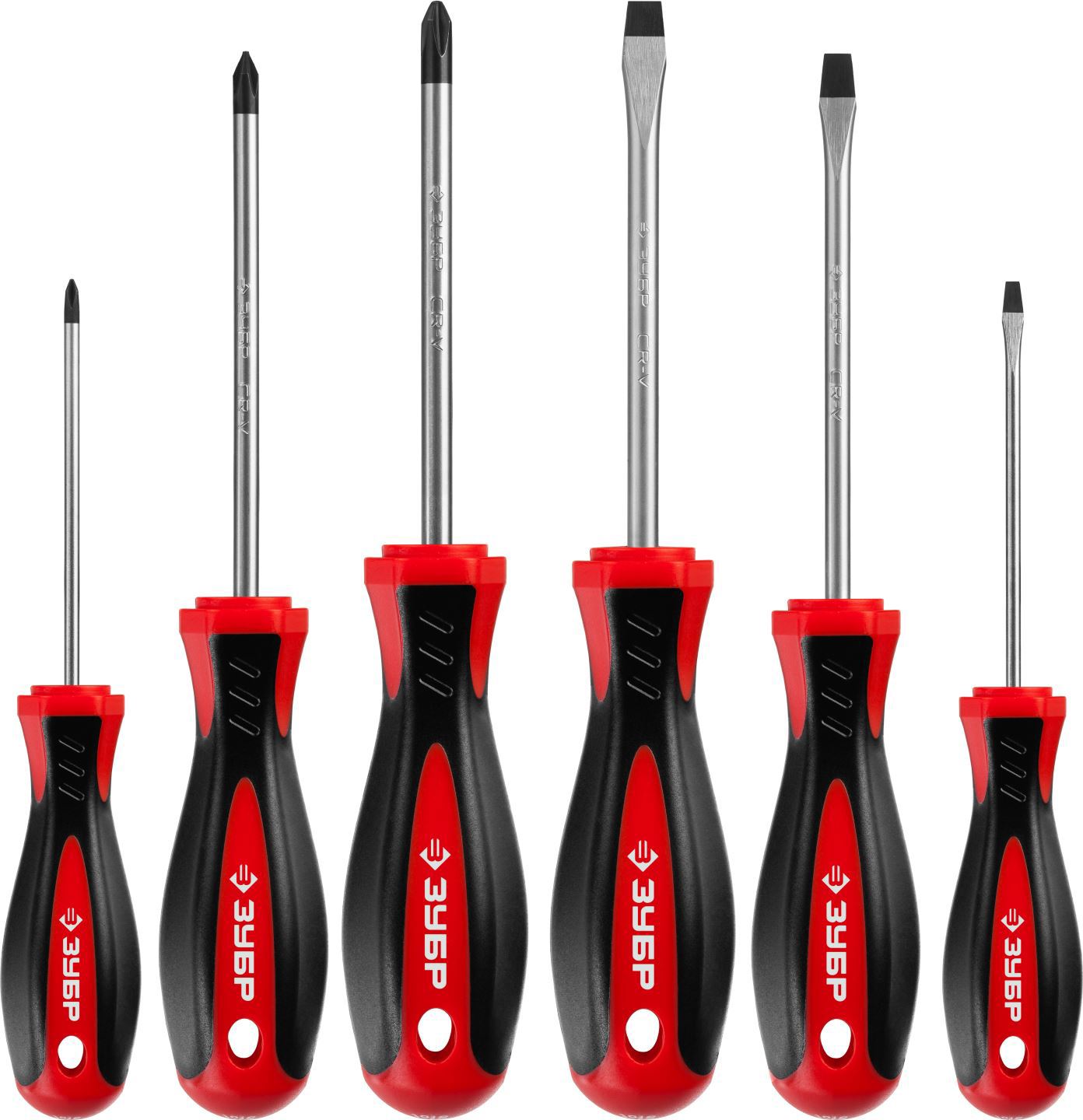 Изображение товара Набор отверток Зубр 25066, 6 шт - профессиональный слесарный инструмент