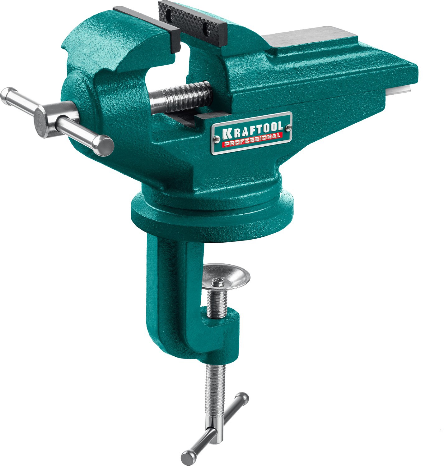 Изображение товара Поворотные слесарные тиски Kraftool 65x90 мм для профессиональных работ