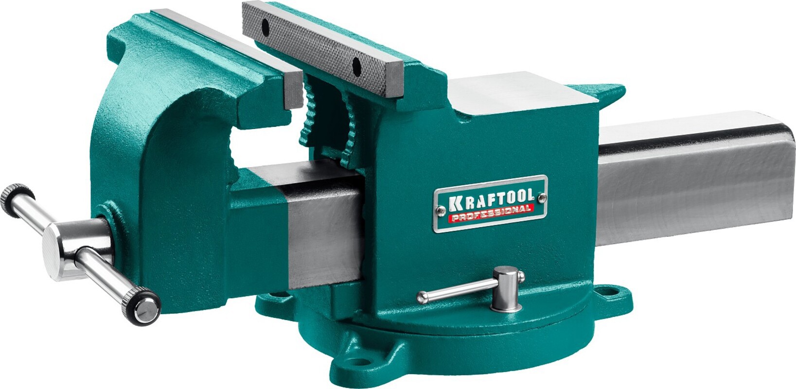 Изображение товара Слесарные тиски Kraftool 32701-200 с поворотным основанием и наковальней