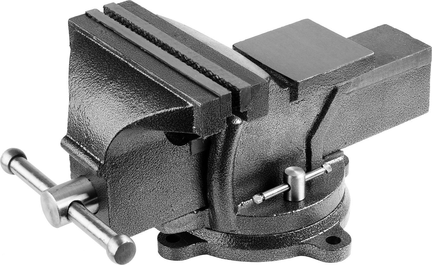 Изображение товара Слесарные тиски STAYER 3256-100 из чугуна с поворотным основанием и наковальней