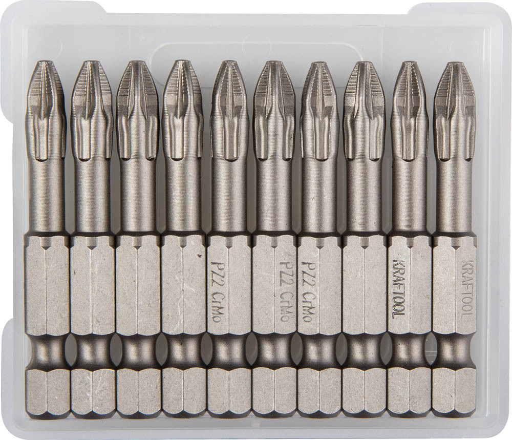 Изображение товара Бита торсионная крестовая магнитная Kraftool 26123-2-50-10 PZ2x50 мм, 10 шт