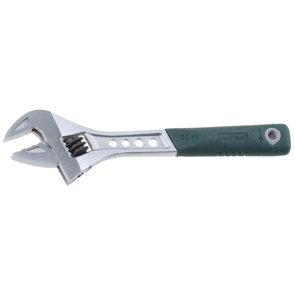 Изображение товара Ключ разводной Kraftool 27265-15 38 мм 250 мм хромированный защитные накладки