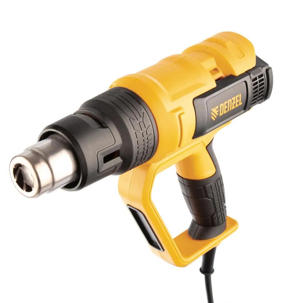 Изображение товара Профессиональный фен Denzel HG-2000E 2000 Вт с LCD дисплеем для строительных и бытовых работ