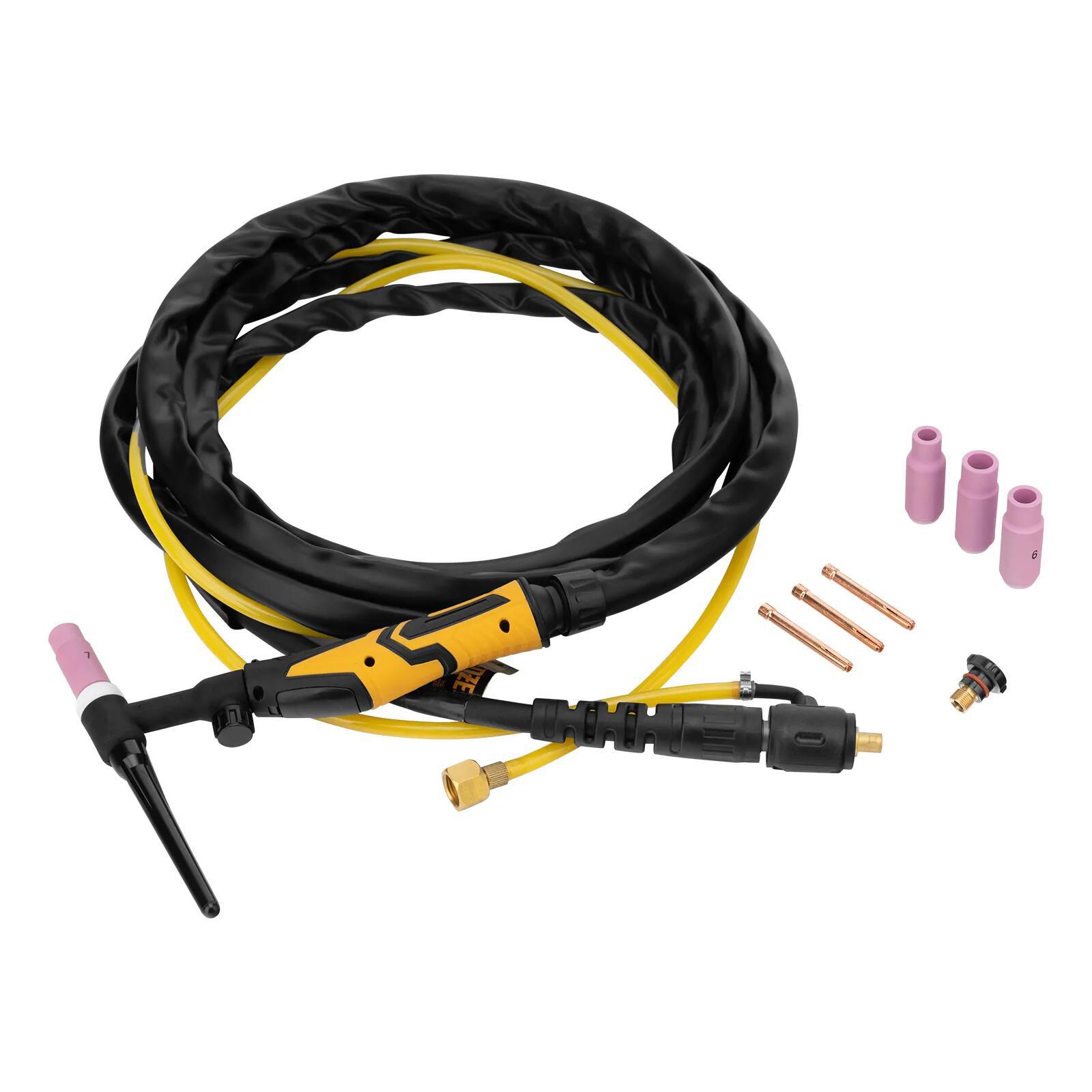 Изображение товара Горелка сварочная Denzel WP17V 4м для аргонодуговой сварки воздушное охлаждение