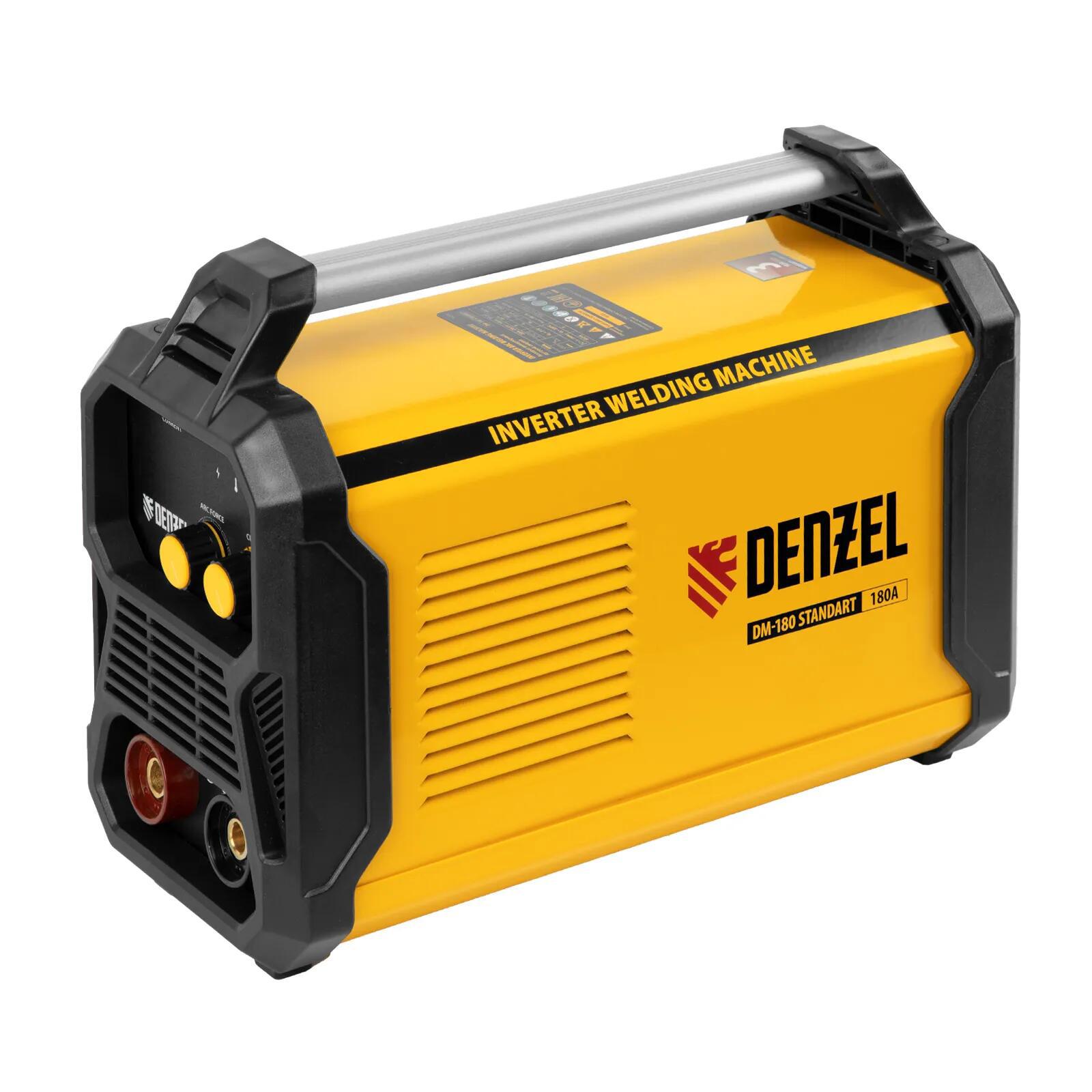 Изображение товара Сварочный аппарат инверторный Denzel DM-180 Standart, 180 А, 4 мм Изображение товара Сварочный аппарат инверторный Denzel DM-180 Standart, 180 А, 4 мм
