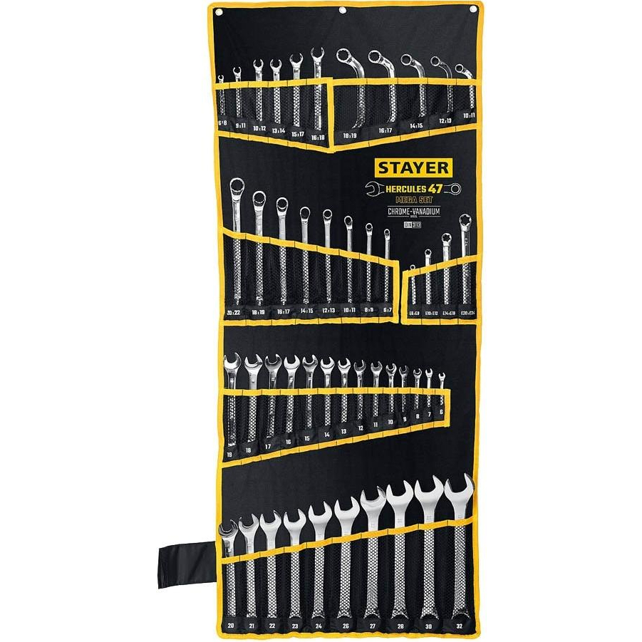 Изображение товара Набор ключей комбинированных Stayer 27082-H47 Hercules Professional 6-32 мм, 47 шт