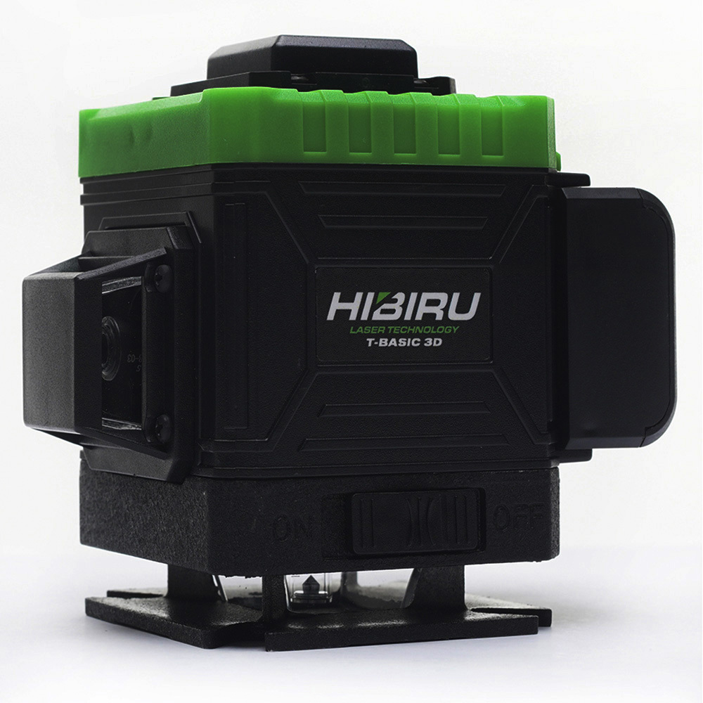 Изображение товара Лазерный уровень Hibiru T-Basic 3D зеленый луч с дальностью до 25 м и пультом дистанционного управл