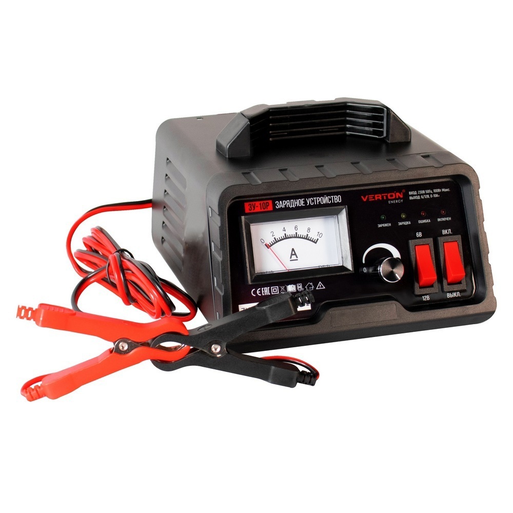 Изображение товара Зарядное устройство Verton Energy ЗУ-10Р для автоклем и мотоциклов AGM WET Изображение товара Зарядное устройство Verton Energy ЗУ-10Р для автоклем и мотоциклов AGM WET
