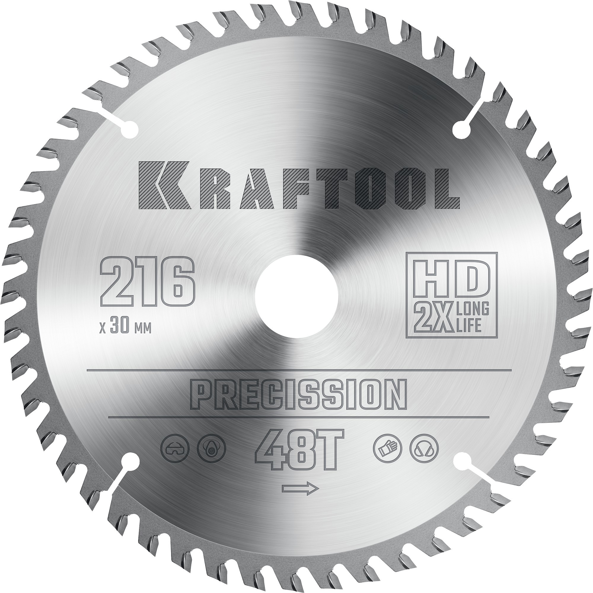 Изображение товара Диск пильный по дереву KRAFTool Precission 36952-216-30 48T 216x30x2 мм