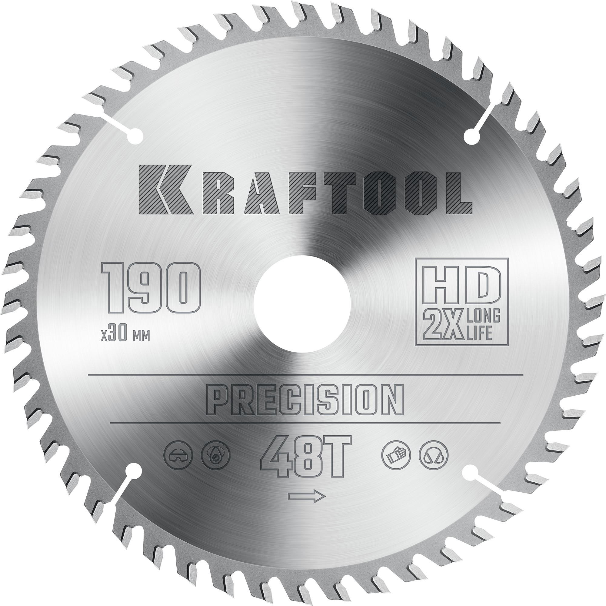 Изображение товара Диск пильный по дереву Kraftool Precission 36952-190-30 48T 190x30x1.8 мм