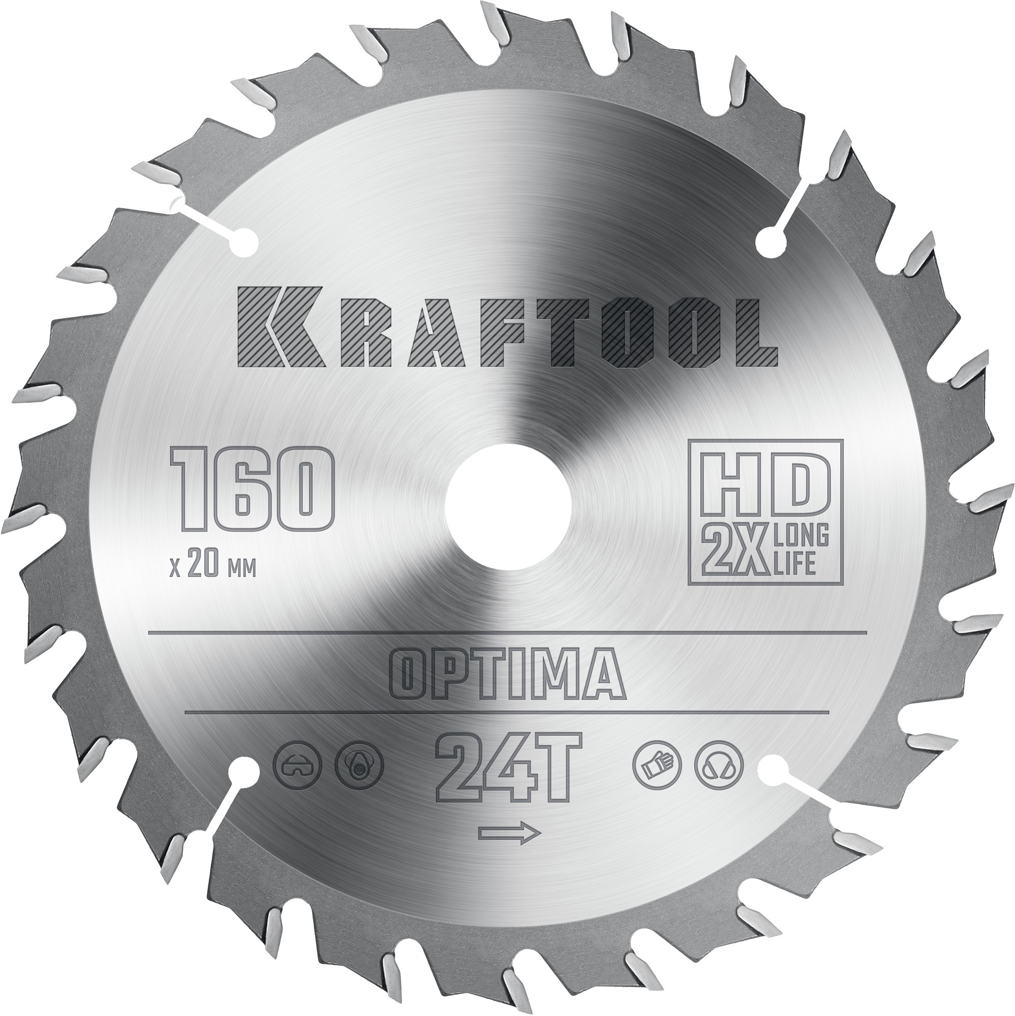 Изображение товара Диск пильный по дереву Kraftool Optima 36951-160-20 160x20 мм 24T