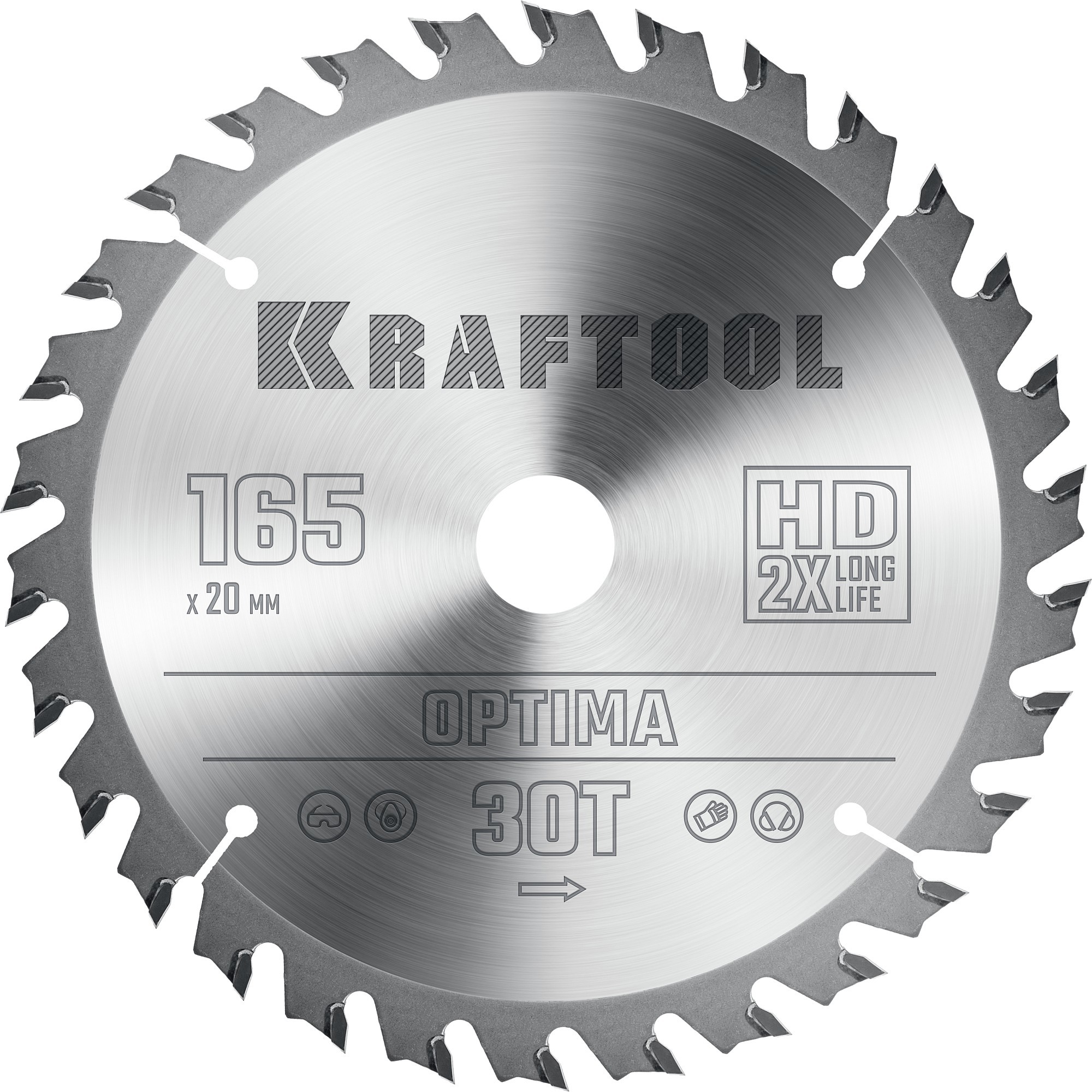 Изображение товара Диск пильный по дереву Kraftool Optima 165x20x1.8 мм 30 зубов серия OPTIMA