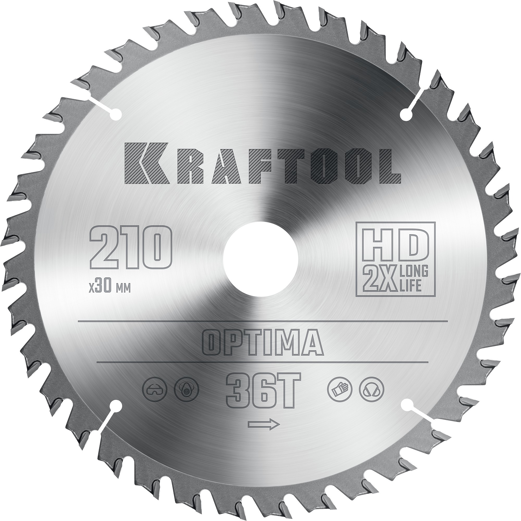 Изображение товара Диск пильный по дереву KRAFTOOL Optima 36951-210-30 210 мм 36T