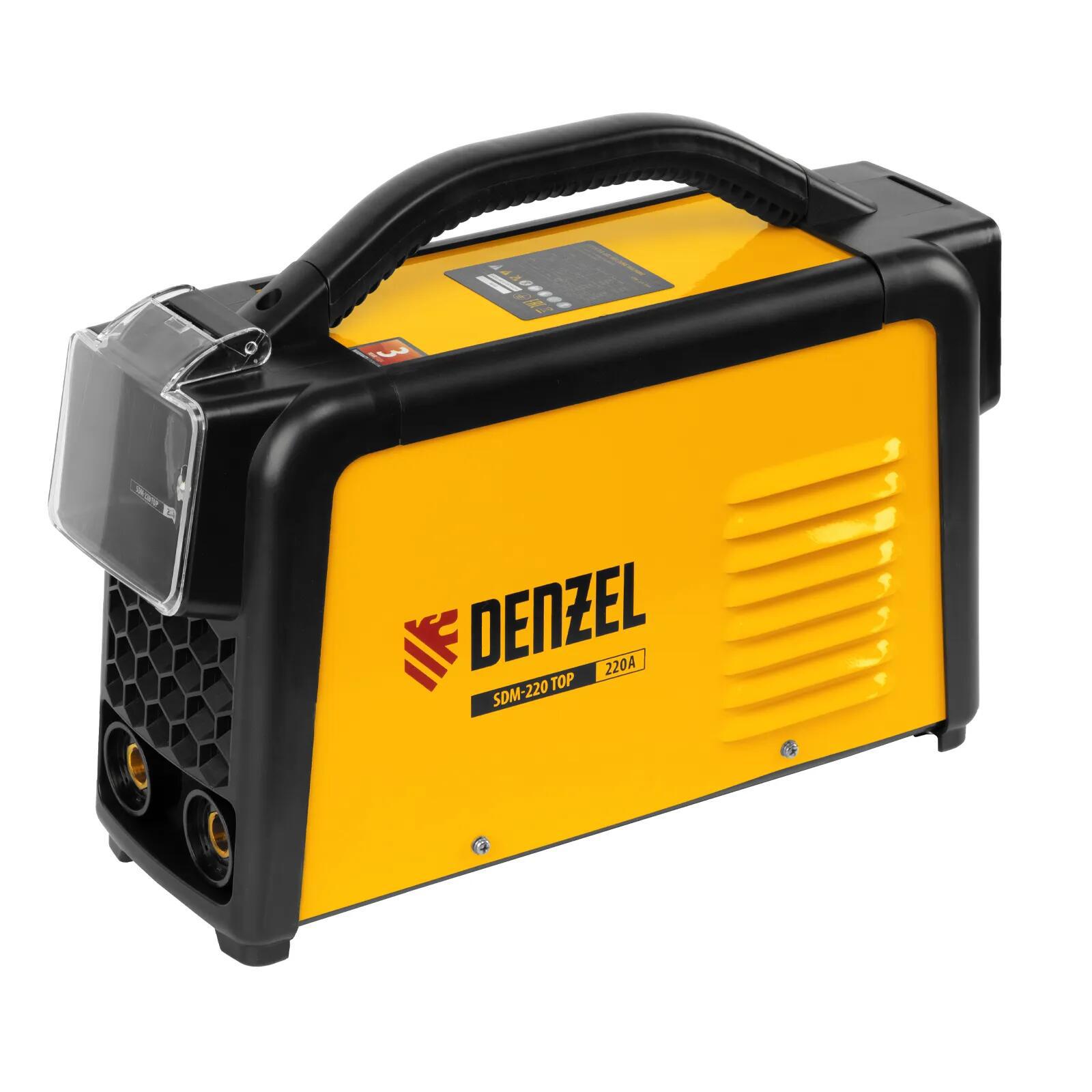 Изображение товара Сварочный инвертор аргонодуговой Denzel SDM-220 Top 94357, 220 А, до 5 мм