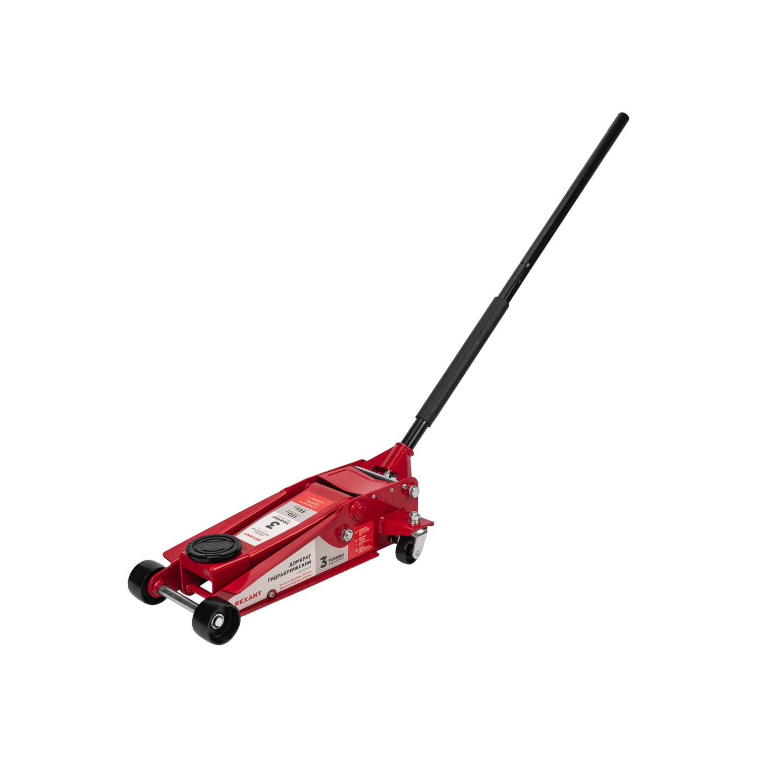 Изображение товара Домкрат подкатной гидравлический Rexant 80-0608 3 тонны 465 мм