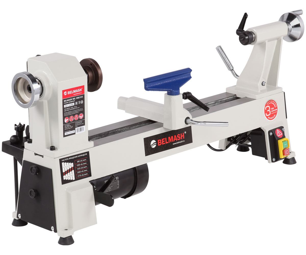 Изображение товара Токарный станок по дереву BELMASH WL-300/535, 550 Вт