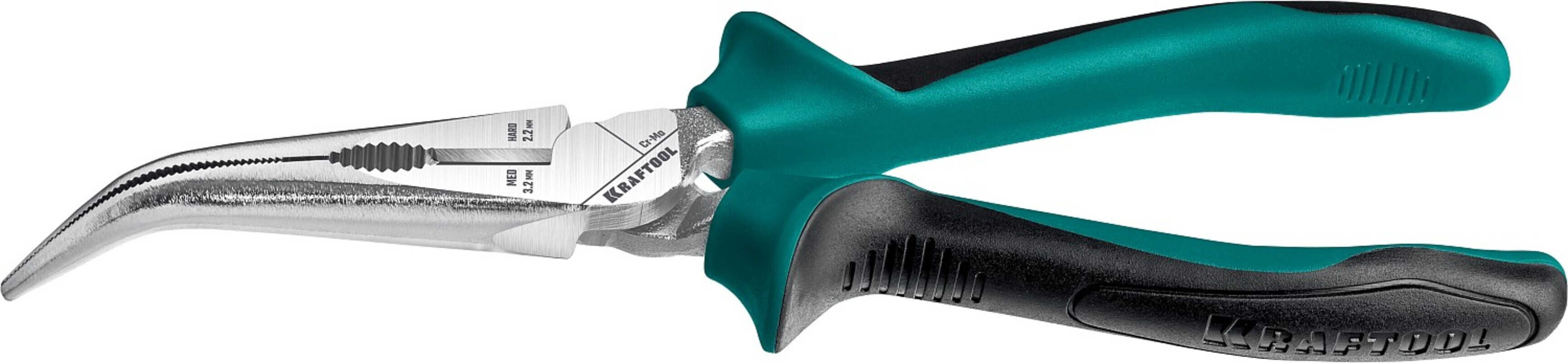 Изображение товара Длинногубцы изогнутая головка Kraftool 22011-4-20 240 мм