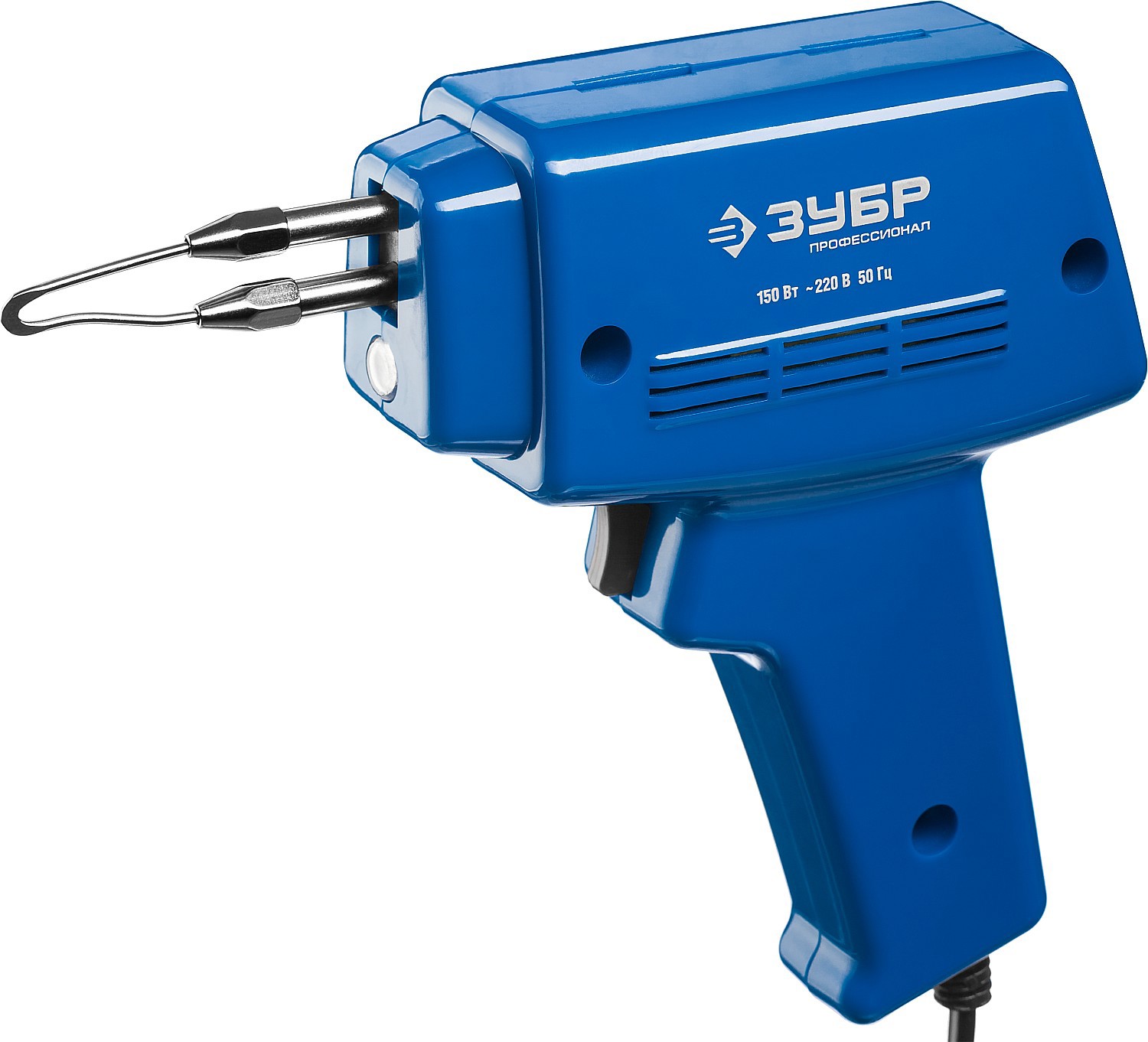 Изображение товара Электрический паяльник ЗУБР 55412-H4_z01 150 Вт с комплектом сменных жал и кейсом